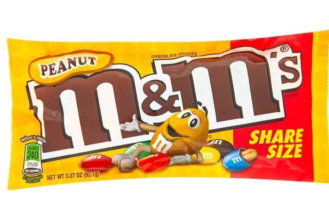 Order M&Ms Peanut King Size (1 Count) food online from Urban Value Corner Store store, Dallas on bringmethat.com