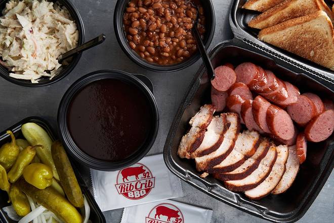 Order Family Pack - One Meat food online from Ribcrib Bbq store, Durant on bringmethat.com