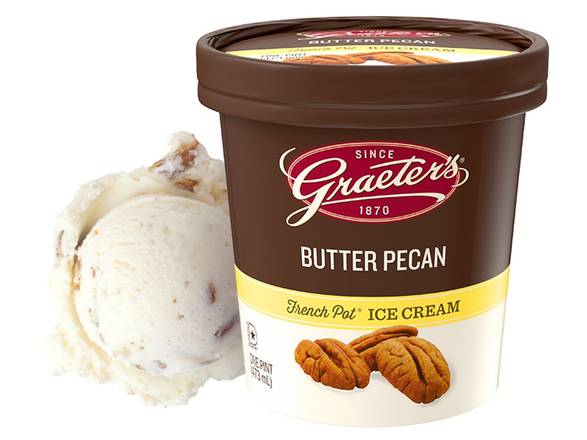 Order Butter Pecan - pint food online from Graeters store, Cincinnati on bringmethat.com