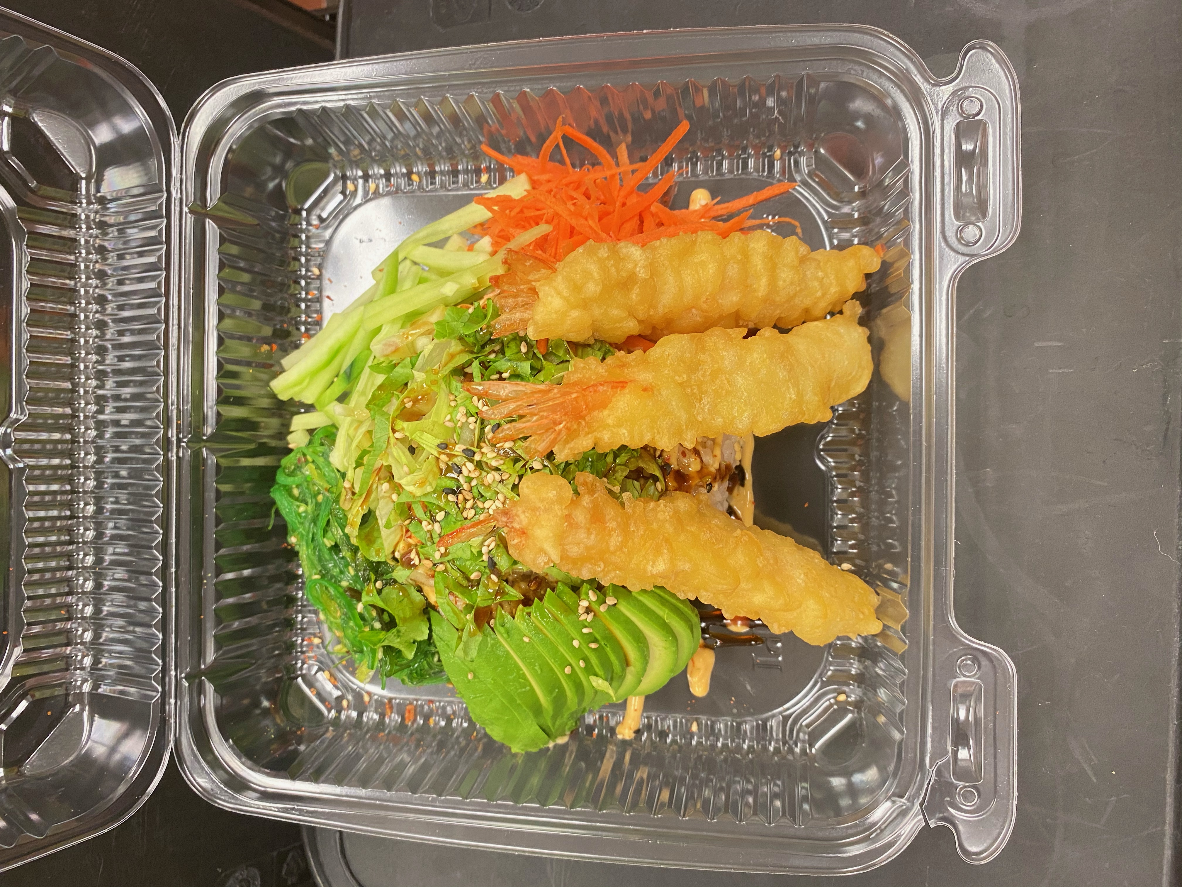 Order Tempura Shrimp Bowl food online from Wow Sushi store, Kentwood on bringmethat.com