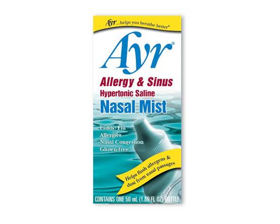 Order Ayr - Allergy & Sinus Nasal Mist - 50ml food online from East Cooper Family Pharmacy store, Mt Pleasant on bringmethat.com