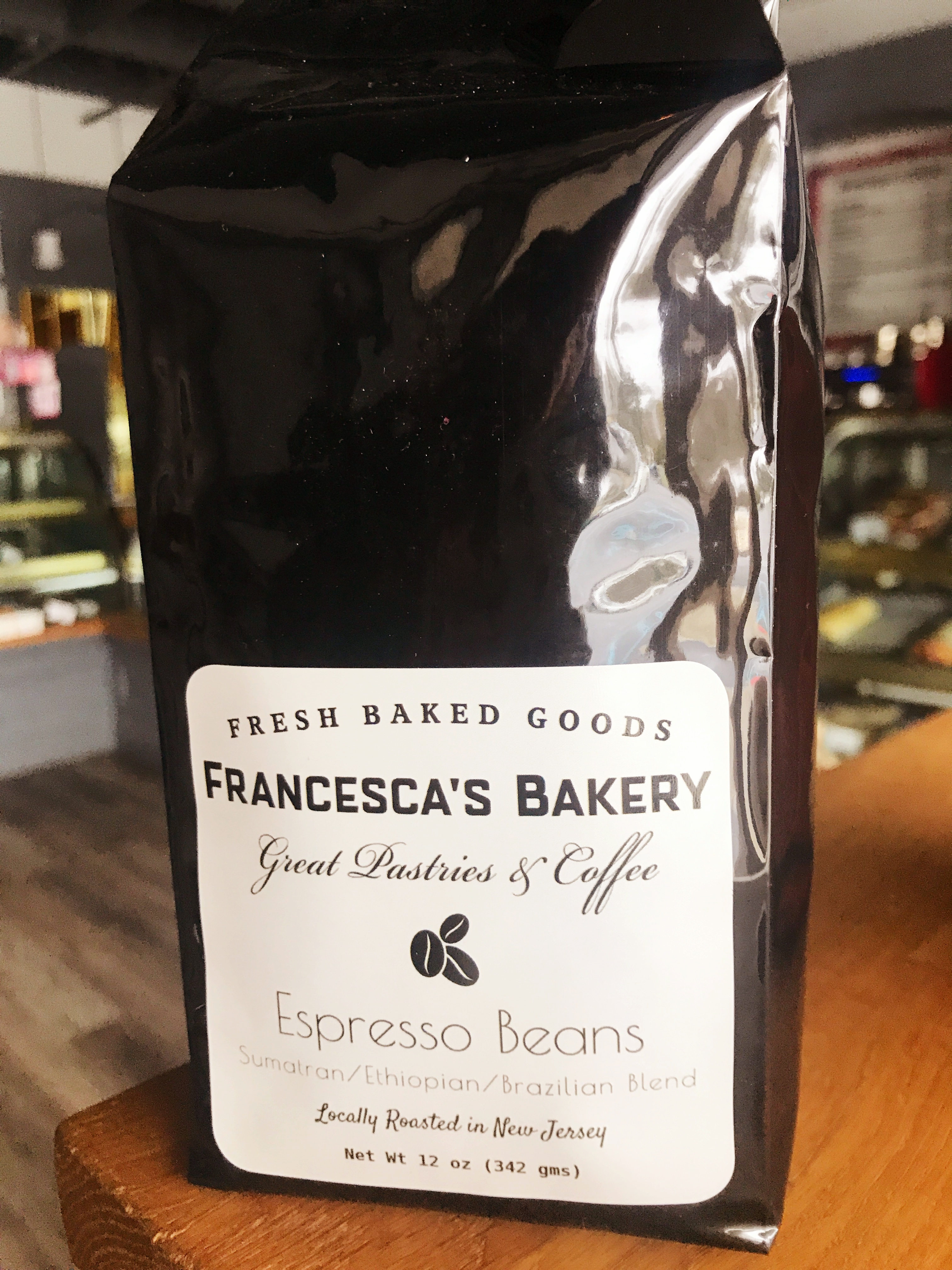 Order Bag of Francescas Espresso Coffee Ground food online from Francesca Bakery store, Pequannock Township on bringmethat.com