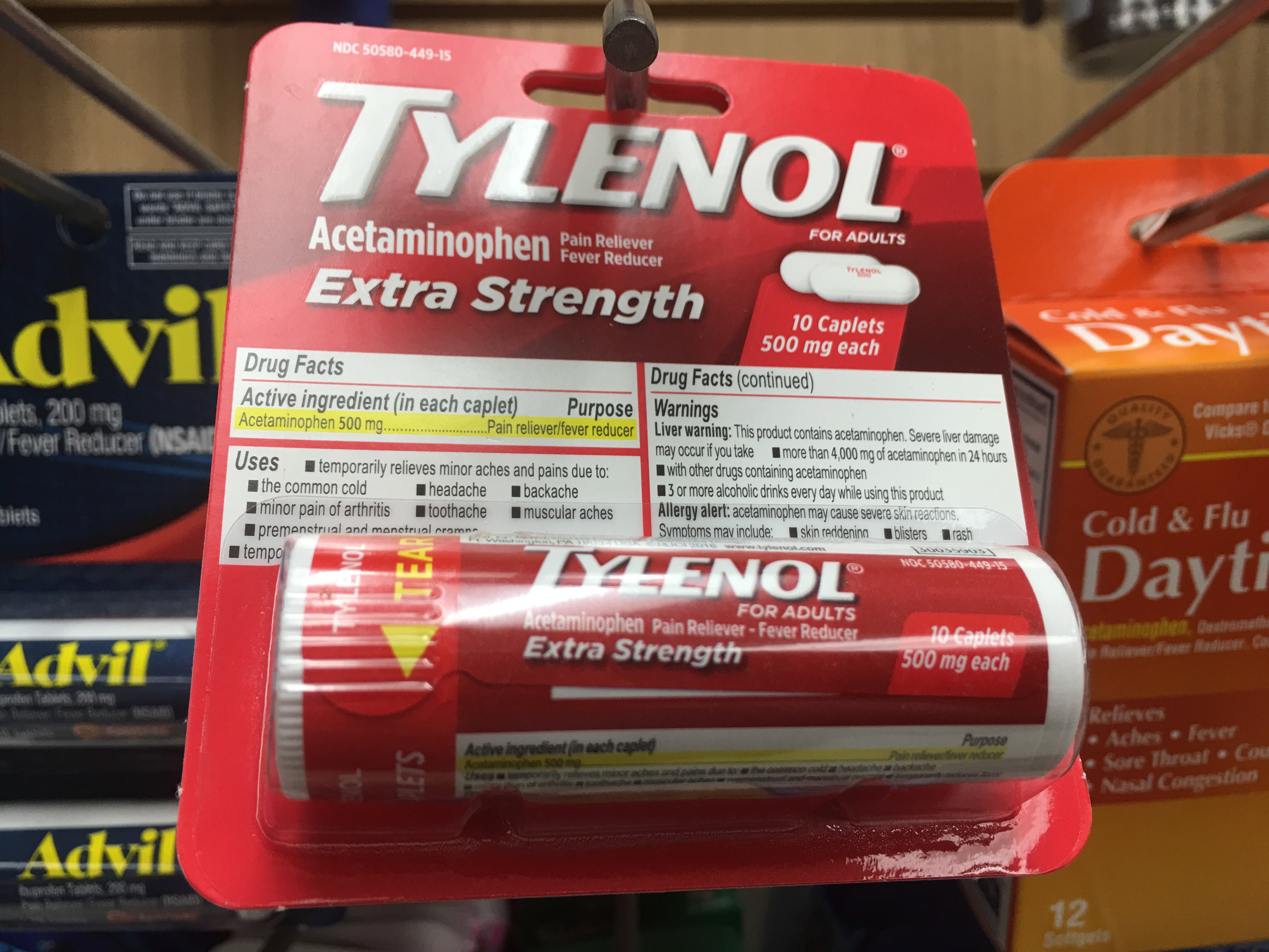 Order Tylenol 24 pack BOX food online from The Ice Cream Shop store, Providence on bringmethat.com
