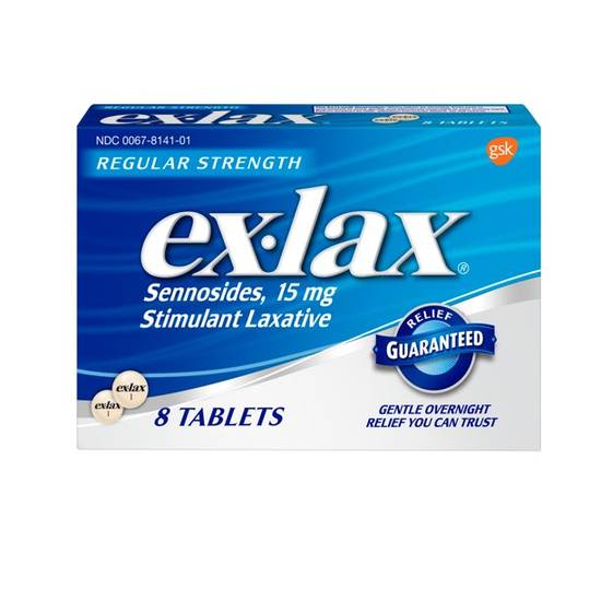 Order Equate Ex Lax Regular Strength Stimulant Laxative Pills 24 Count food online from Deerings Market store, Traverse City on bringmethat.com
