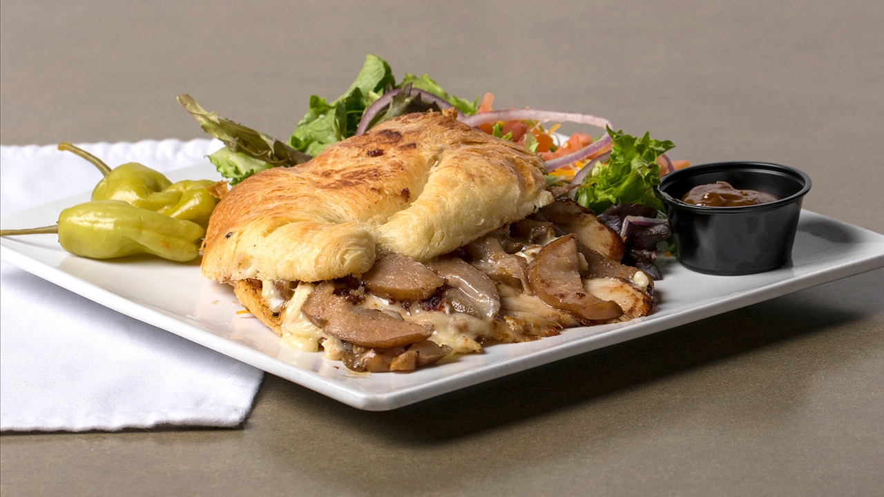 Order Turkey Pear and Brie Croissant food online from French Press store, Lakewood on bringmethat.com