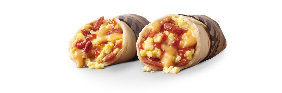 Order Junior Breakfast Burrito food online from Taco John's - Haskell Ave store, Lawrence on bringmethat.com