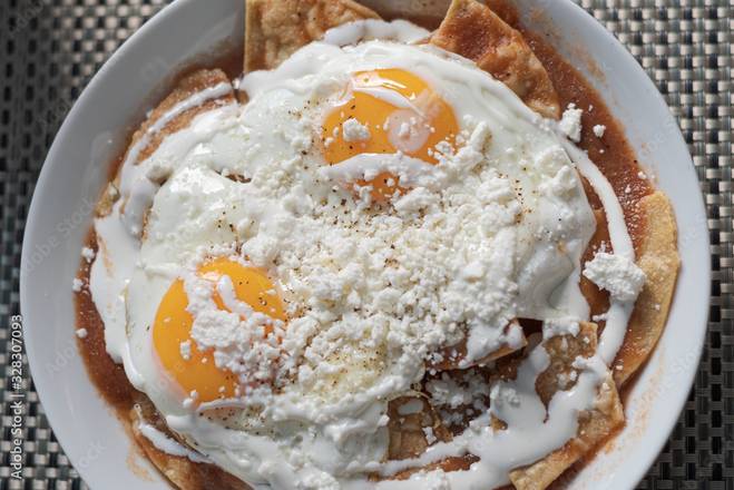 Order Chilaquiles food online from Latino Market &amp; Grill store, Thousand Oaks on bringmethat.com