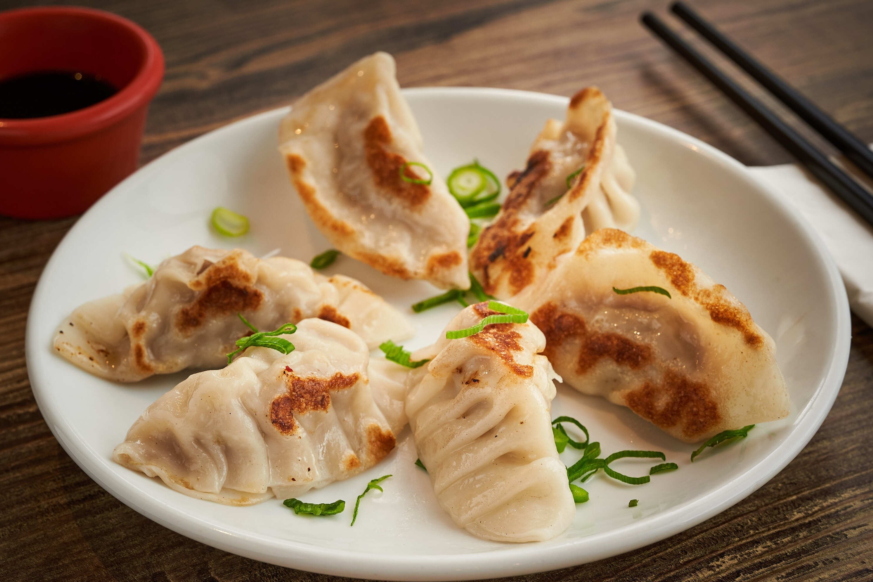 Order Mama’s Homemade Dumplings food online from Korean Asian Kitchen store, Arlington on bringmethat.com
