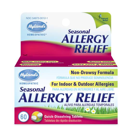 Order Hyland's Seasonal Allergy Relief Tablets (60 ct) food online from Rite Aid store, BUTLER on bringmethat.com