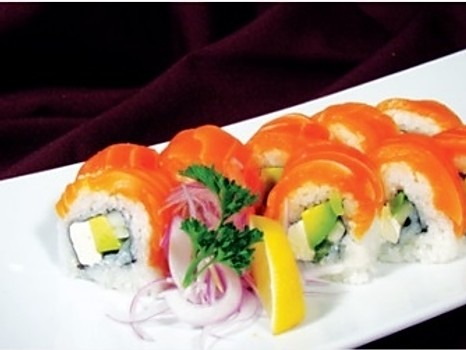 Order FR4. Philadelphia Roll food online from Hoshi Sushi store, Fullerton on bringmethat.com