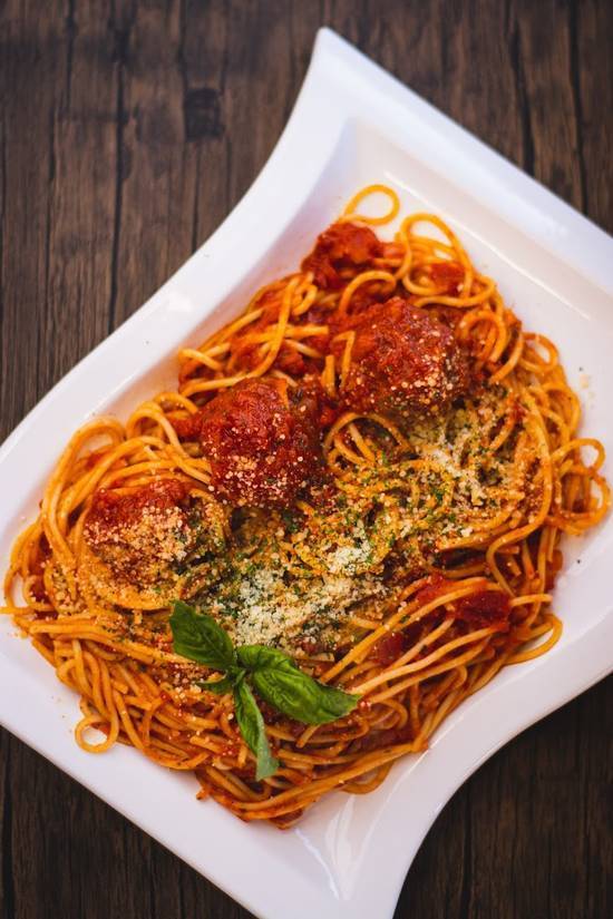 Order Spaghetti Meatball Pasta food online from Milano's Pizza - Germantown store, Germantown on bringmethat.com
