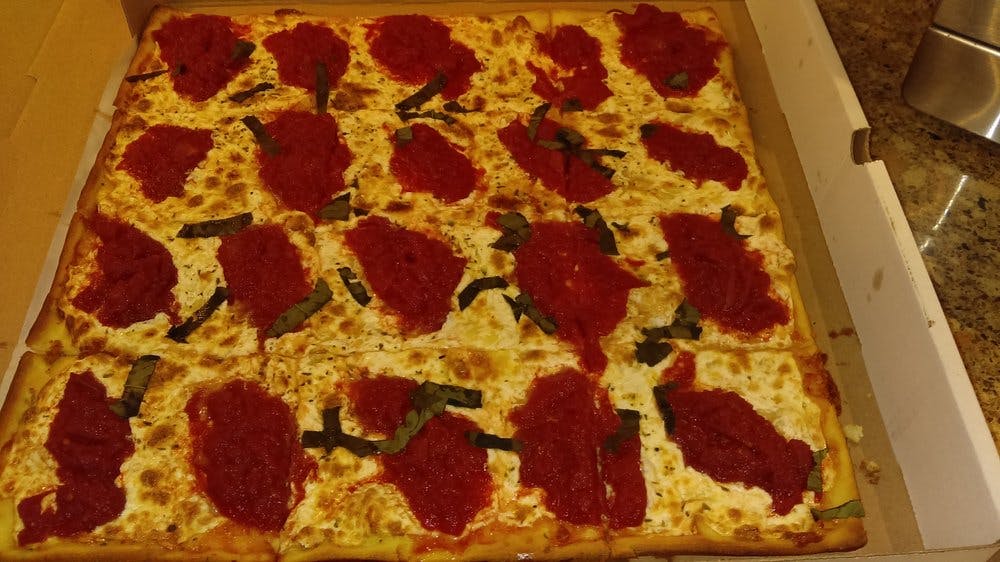 Order Grandma's Pizza - Large 18'' food online from Emilio's Pizza store, Bronx on bringmethat.com