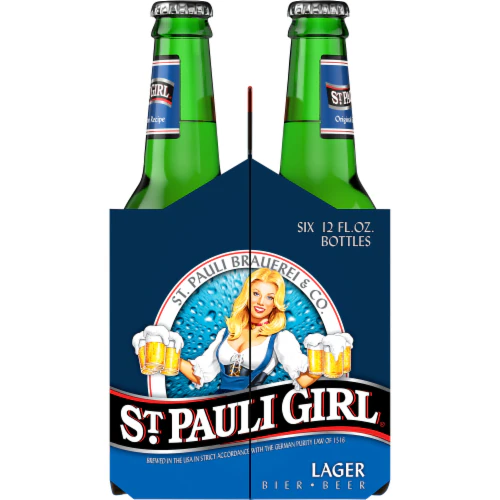 Order Brauerei Beck St. Pauli Girl Lager Beer (4 pack cans) food online from Mirage Wine & Liquor store, Palm Springs on bringmethat.com