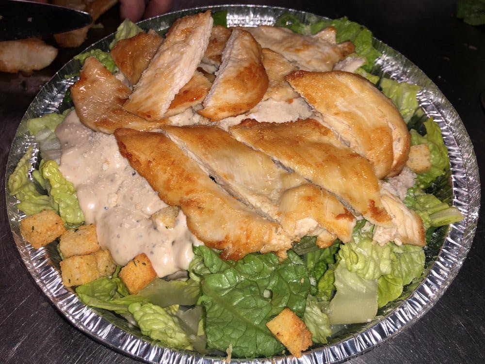 Order Chicken Caesar Salad - Salad food online from King Pizza store, Fogelsville on bringmethat.com