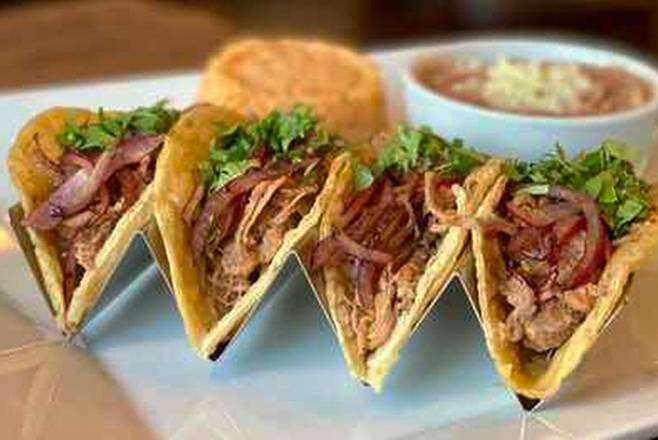 Order Tacos De Brisket food online from Frontera Mex-Mex Grill store, Stone Mountain on bringmethat.com