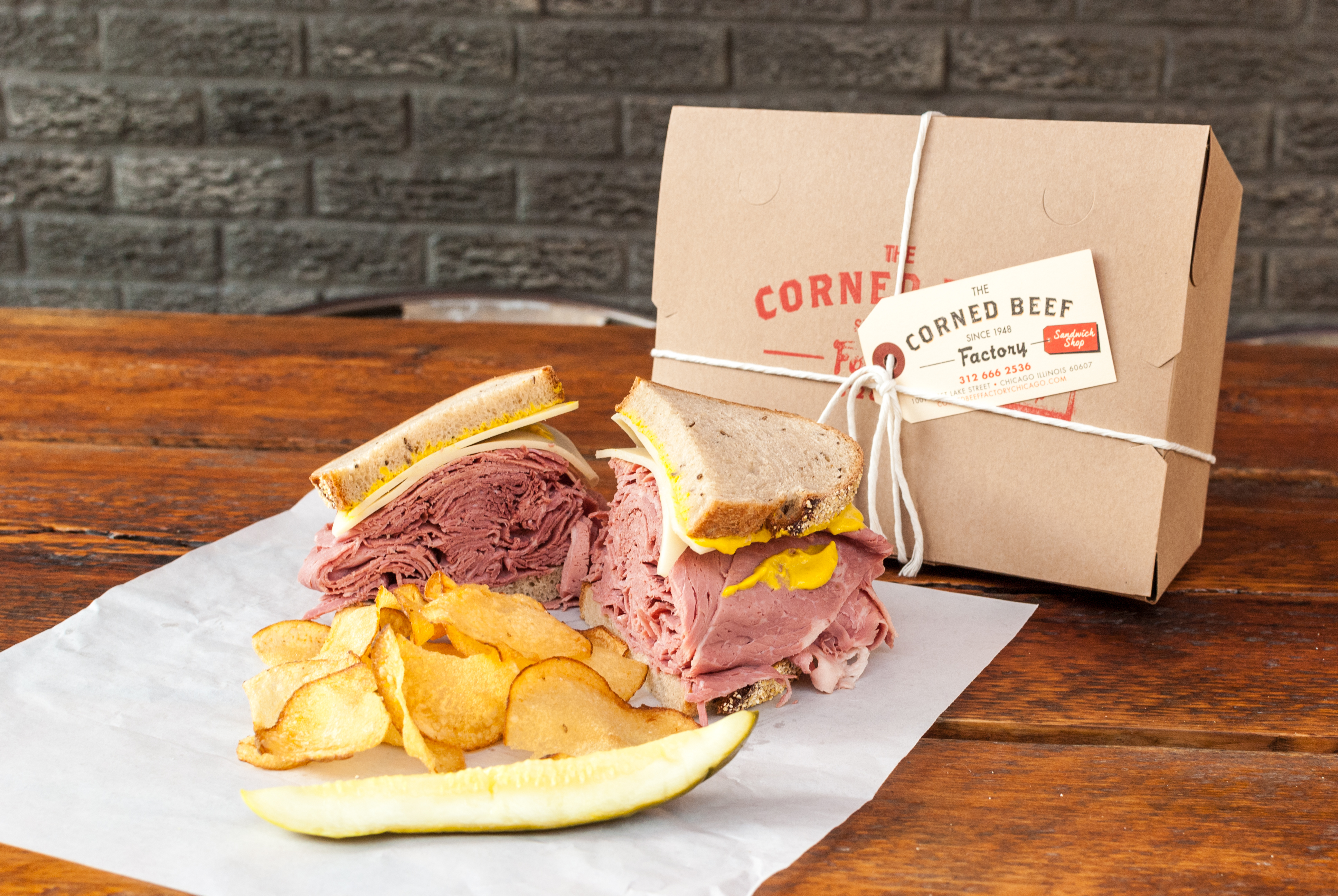 Order Corned Beef Sandwich food online from The Corned Beef Factory store, Chicago on bringmethat.com