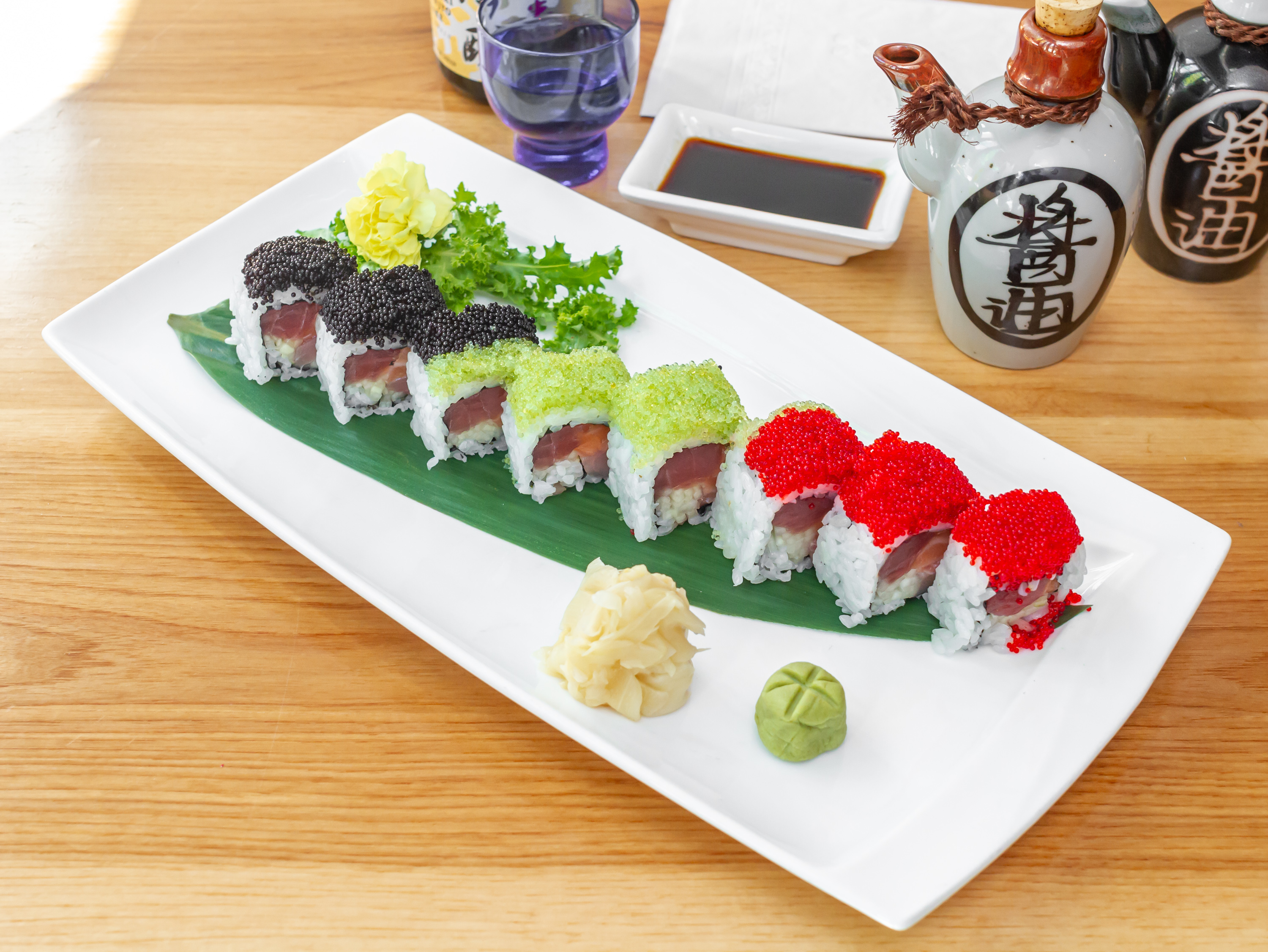 Order Triplets Roll food online from I Sushi store, New York on bringmethat.com