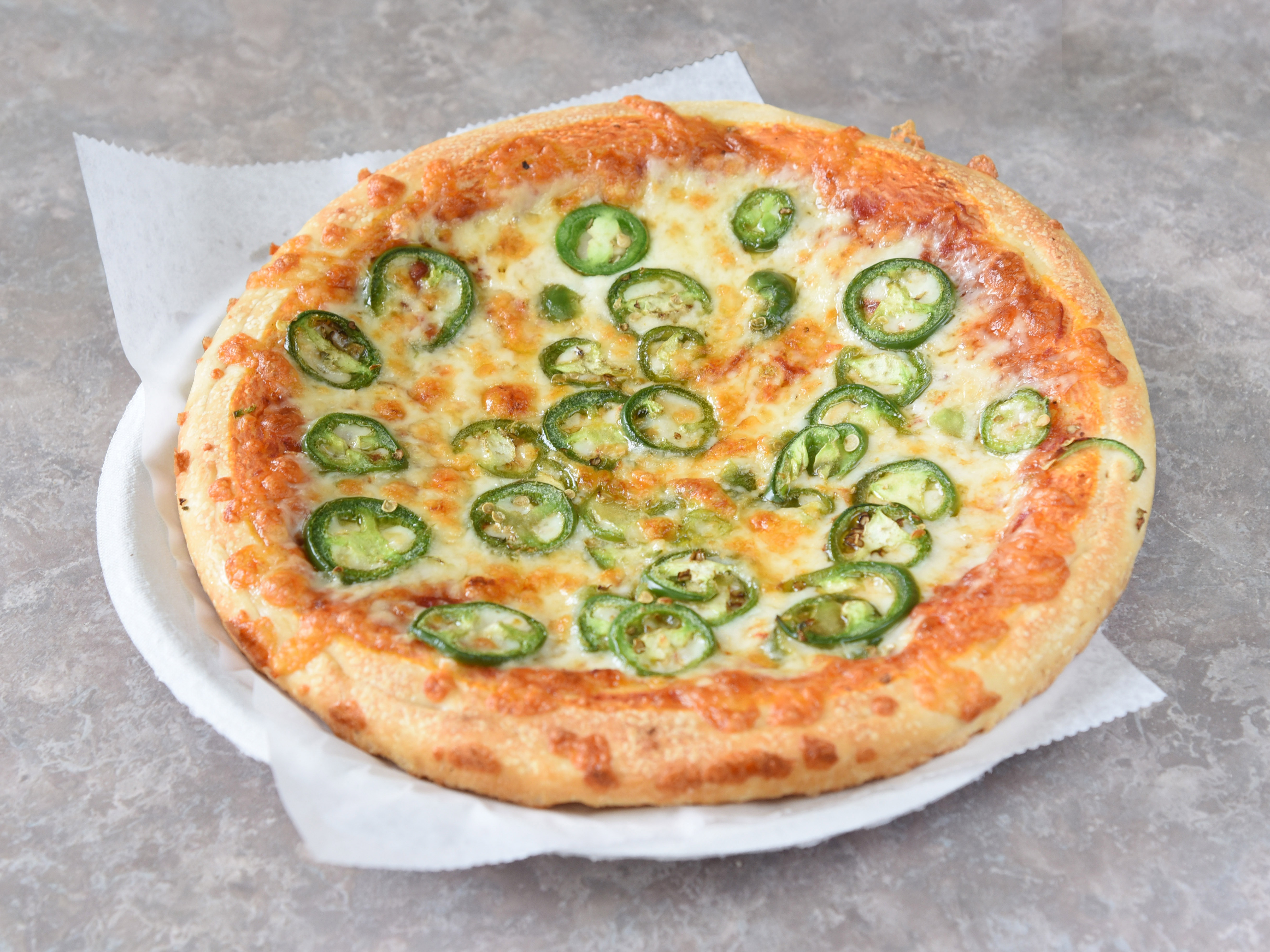 Order 10" Hot Peppers Pizza food online from Indigo Pizza store, Yonkers on bringmethat.com