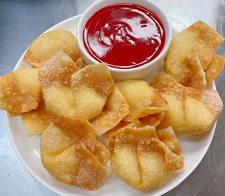 Order Crab Rangoon (8) food online from Pearl Chinese Restaurant store, Raleigh on bringmethat.com