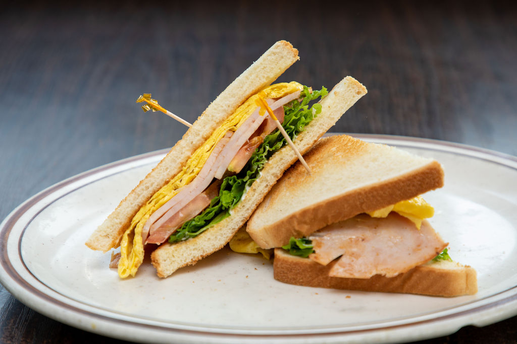 Order Turkey and Egg Sandwich food online from Gus Jr store, Los Angeles on bringmethat.com