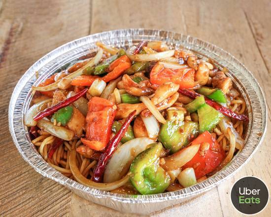 Order Kung Pao Chicken Spaghetti food online from Wok N Noodles store, Baldwin Park on bringmethat.com
