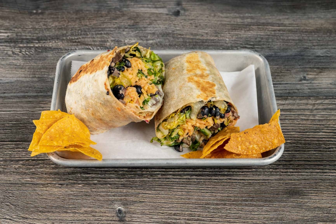 Order Cheesesteak Burrito food online from High Tide Taco Bar store, Farmingdale on bringmethat.com