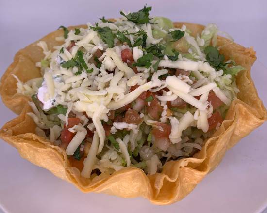 Order Taco Salad Bowl food online from El Buen Sabor De Mexico store, Hayward on bringmethat.com