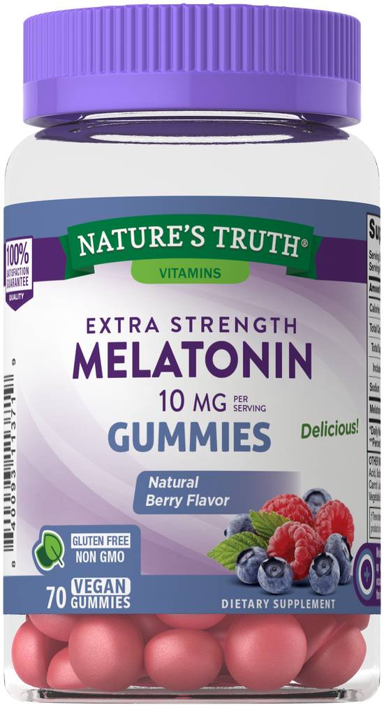 Order Nature's Truth Melatonin Vegan Gummies 10mg (70 ct) food online from Rite Aid store, Palm Desert on bringmethat.com
