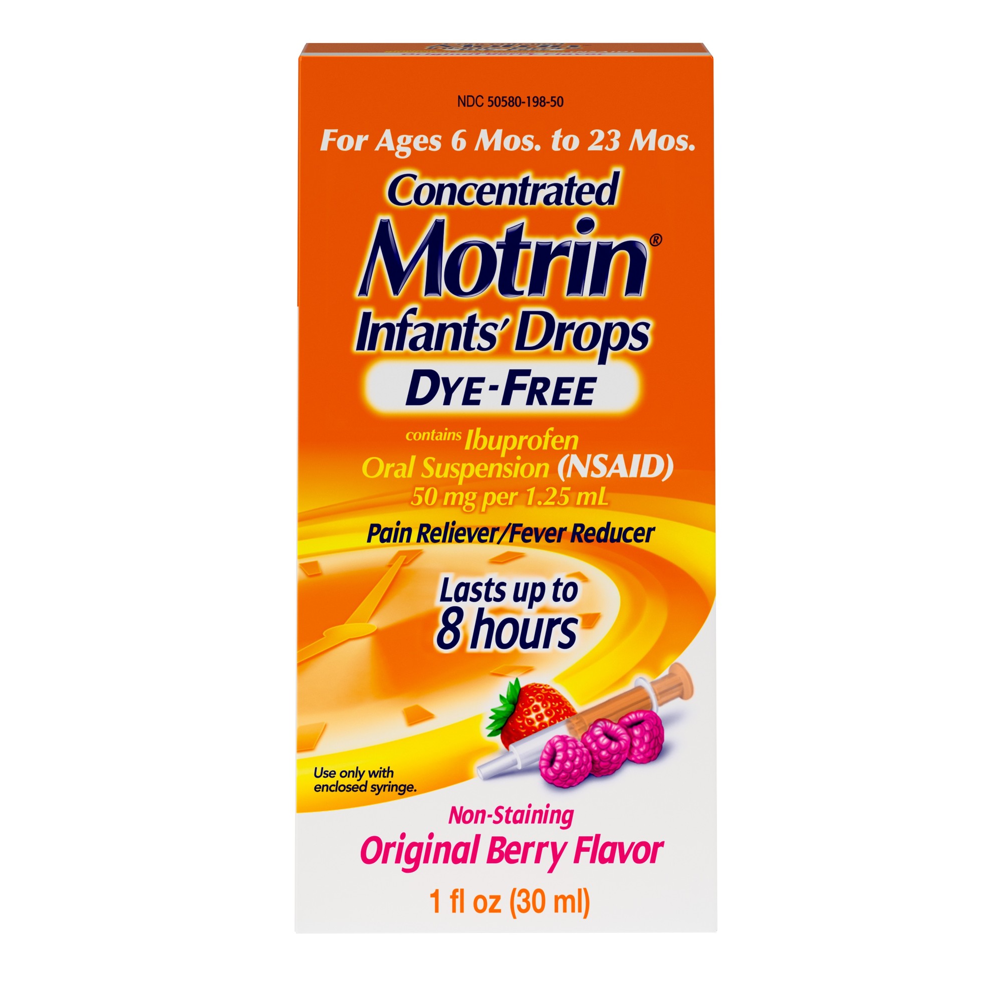 Order Motrin Concentrated Ibuprofen Infants' Drops - Berry, 1 fl oz food online from Rite Aid store, CORNING on bringmethat.com