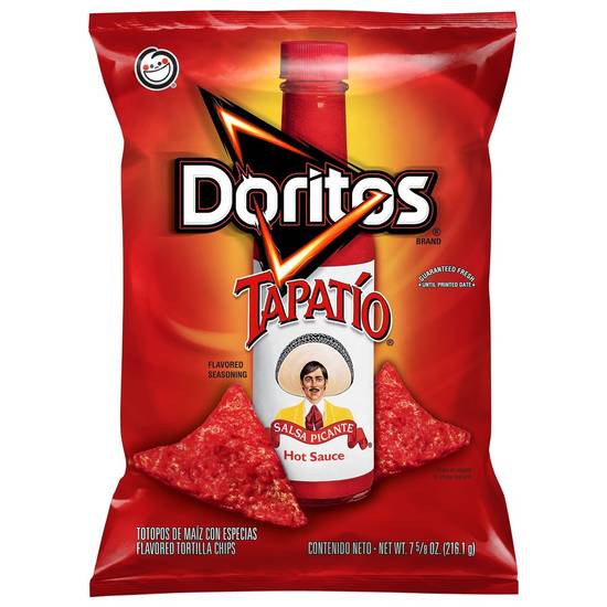 Order Doritos Flavored Tortilla Chips Tapatio Hot Sauce (7.625 oz) food online from Rite Aid store, Yamhill County on bringmethat.com