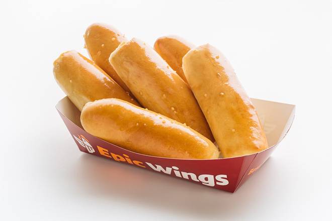 Order 6 Bread Sticks food online from Epic Wings store, Corona on bringmethat.com