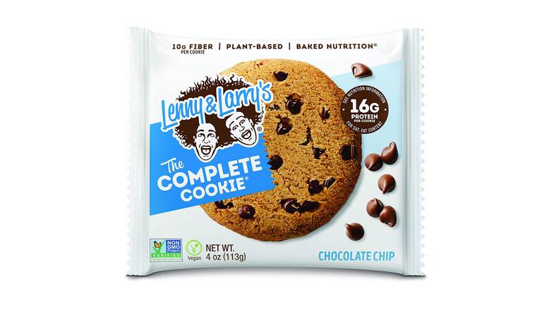 Order Lenny & Larry's The Complete Cookie, Chocolate Chip, Soft Baked, 16g Plant Protein, Vegan, Non-GMO food online from Route 7 Food Mart store, Norwalk on bringmethat.com