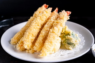 Order Shrimp and Veggie Tempura food online from Kinha Sushi store, Garden City on bringmethat.com