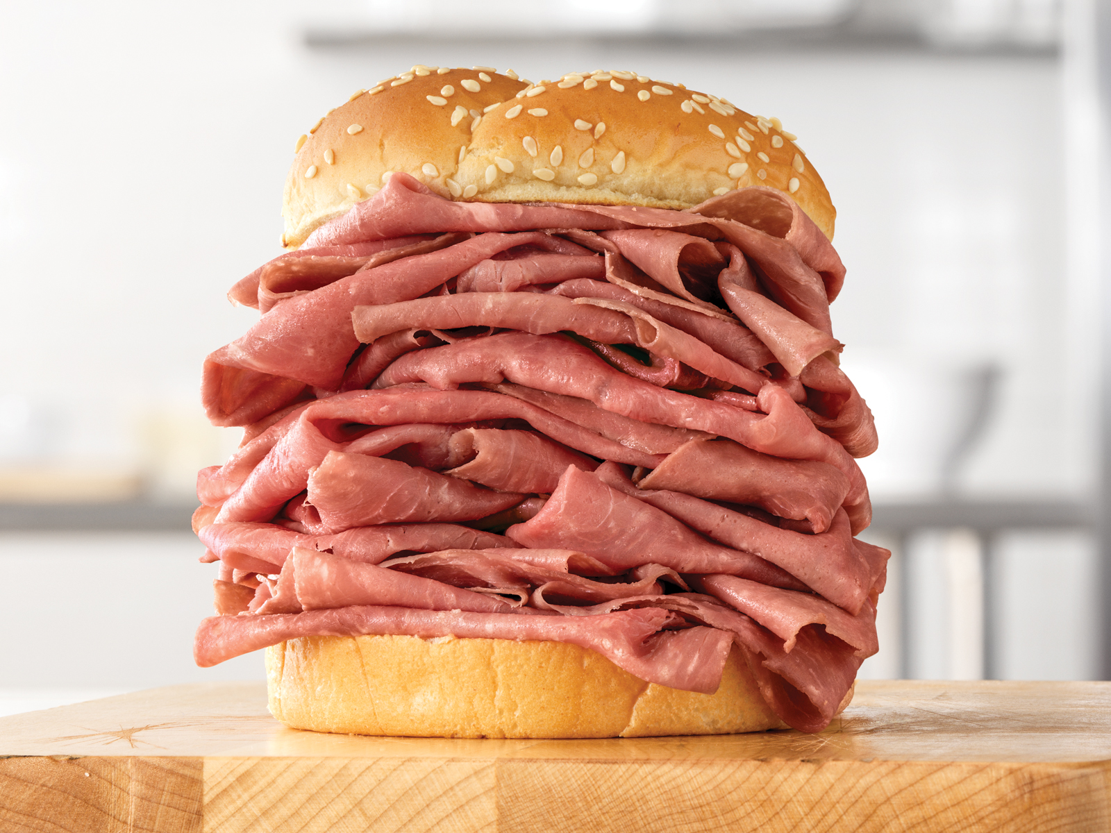 Order 1/2 lb. Roast Beef Sandwich food online from Arby store, Hickory Hills on bringmethat.com