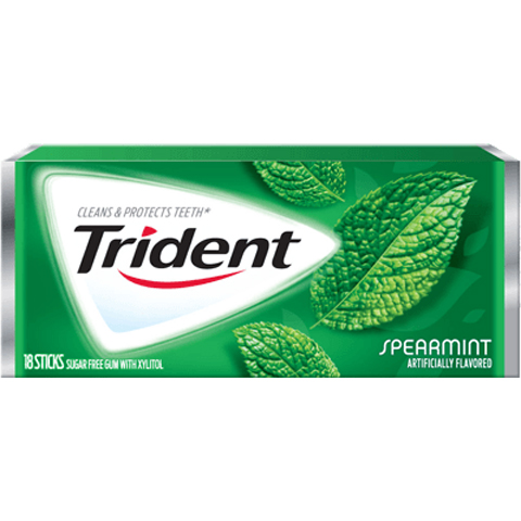 Order Trident Spearmint Value Pack Gum 14 Count food online from 7-Eleven store, Northlake on bringmethat.com