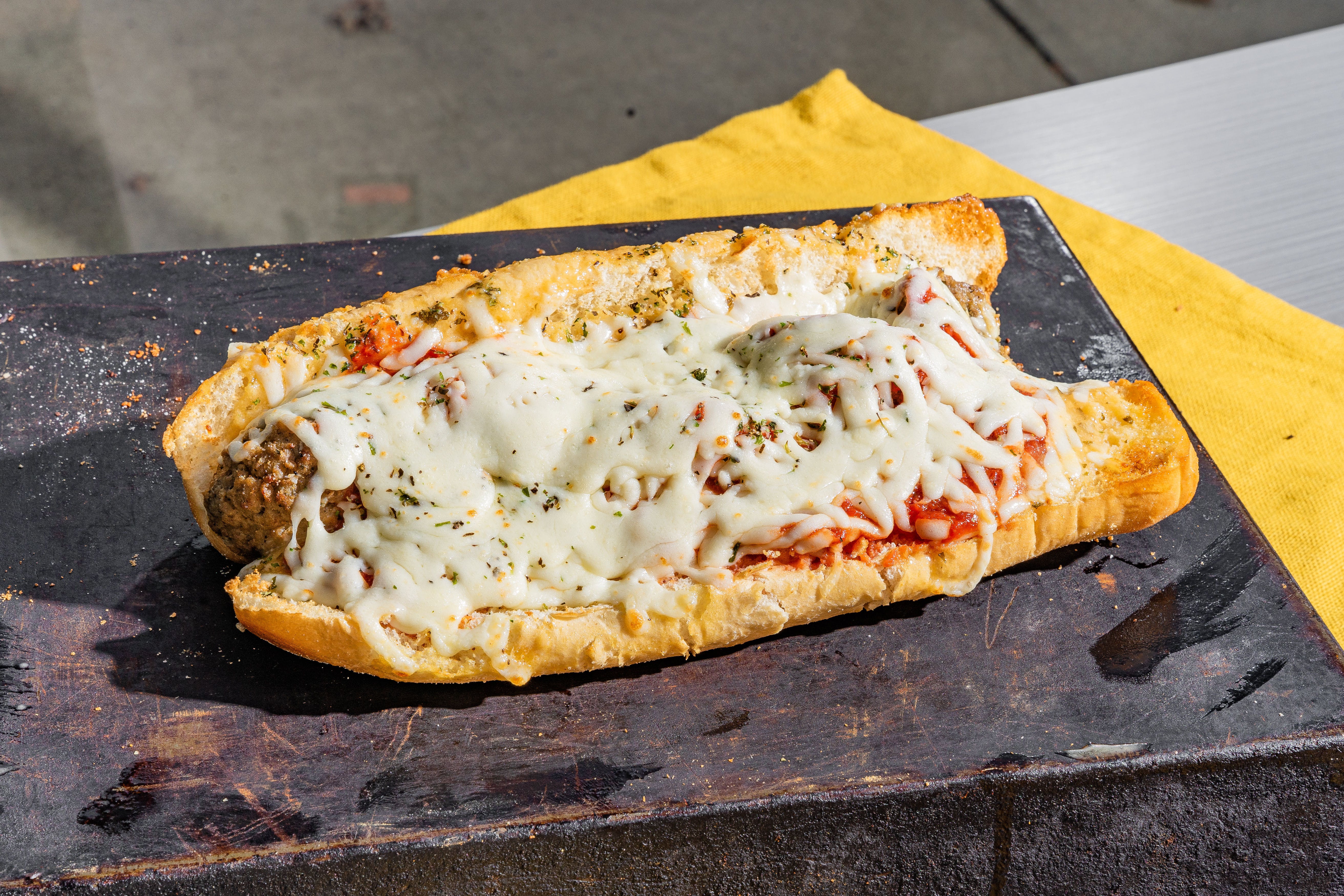 Order Meatball Hero - 10" food online from Cavura Pizza store, North Olmsted on bringmethat.com
