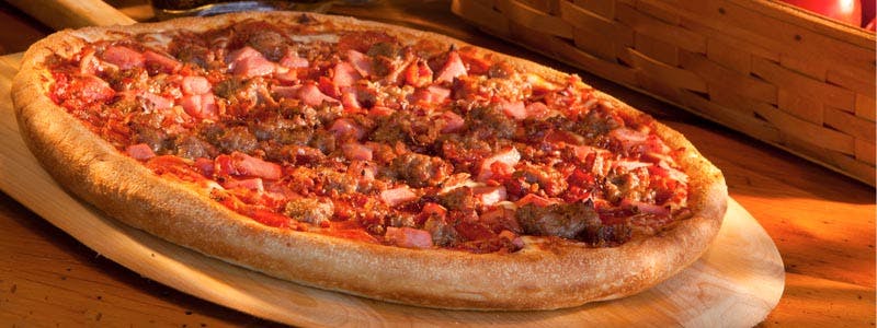 Order Meat Lover's Pizza - Medium 14" food online from Antonio Pizza store, Peekskill on bringmethat.com