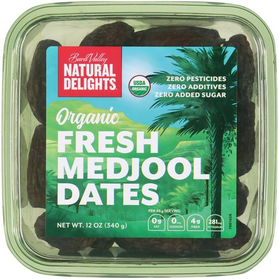 Order Bard Valley Natural Delights · Fresh Medjool Dates (12 oz) food online from Jewel-Osco store, Oswego on bringmethat.com