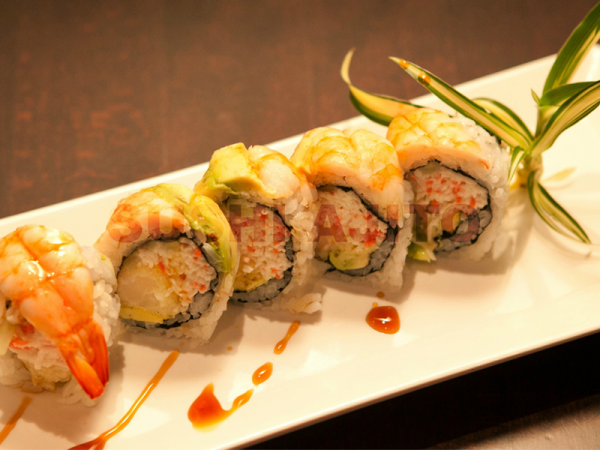 Order Tiger Shrimp Roll food online from Sushi Ajito store, Los Angeles on bringmethat.com