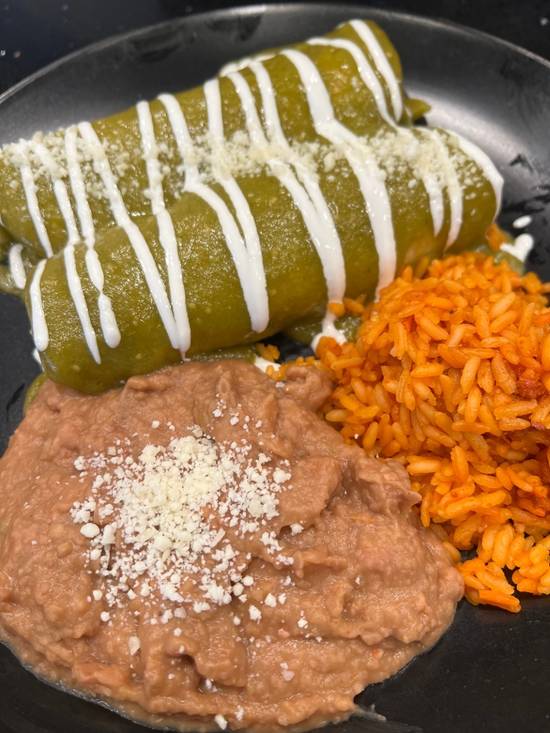 Order Carne Asada Enchiladas food online from El Luchador Mexican Kitchen + Cantina store, Enterprise on bringmethat.com