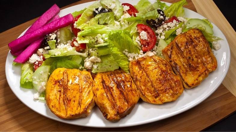 Order #10 Chicken Breast w/Greek Salad food online from Massis Kabob store, Culver City on bringmethat.com