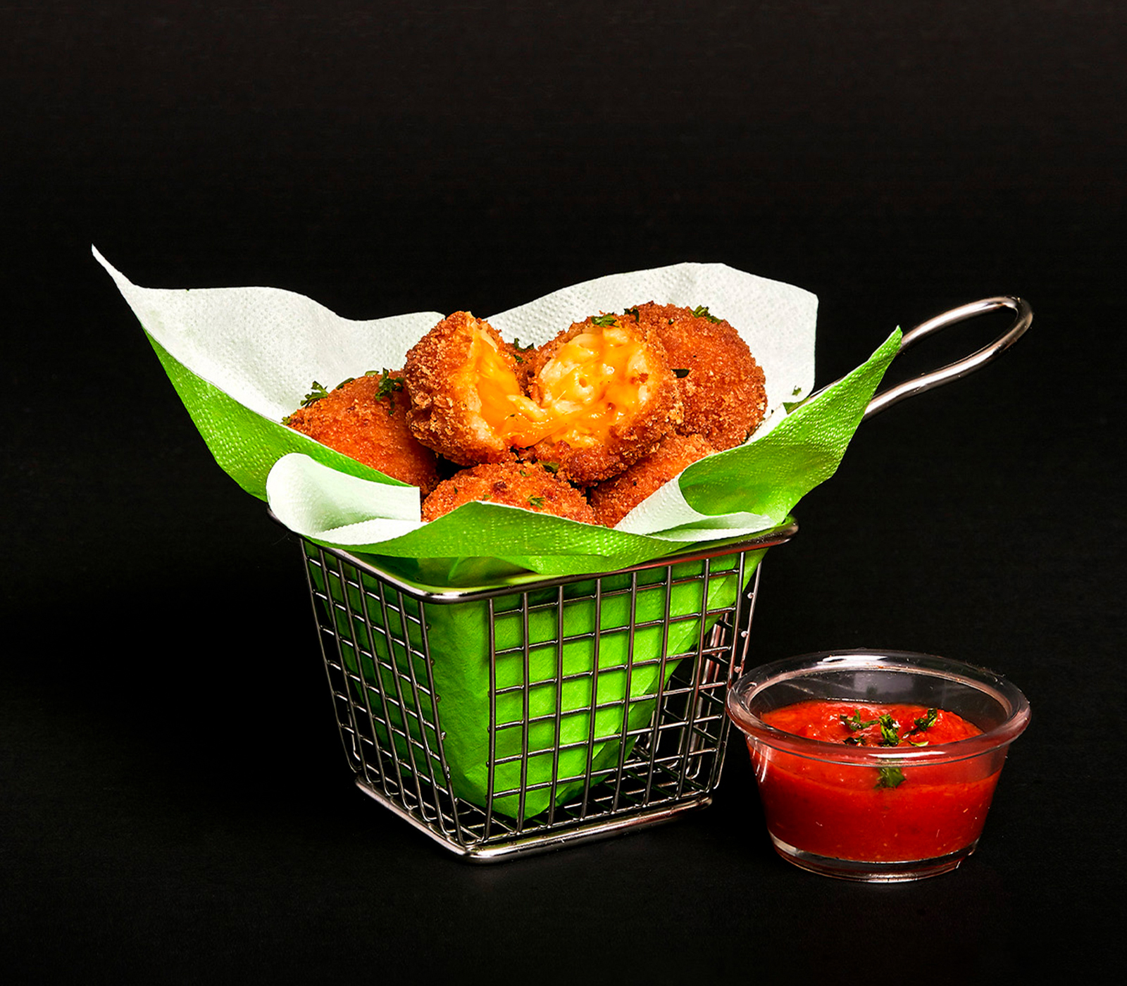 Order Fried Mac and Cheese food online from The Mac Scientist store, Baton Rouge on bringmethat.com