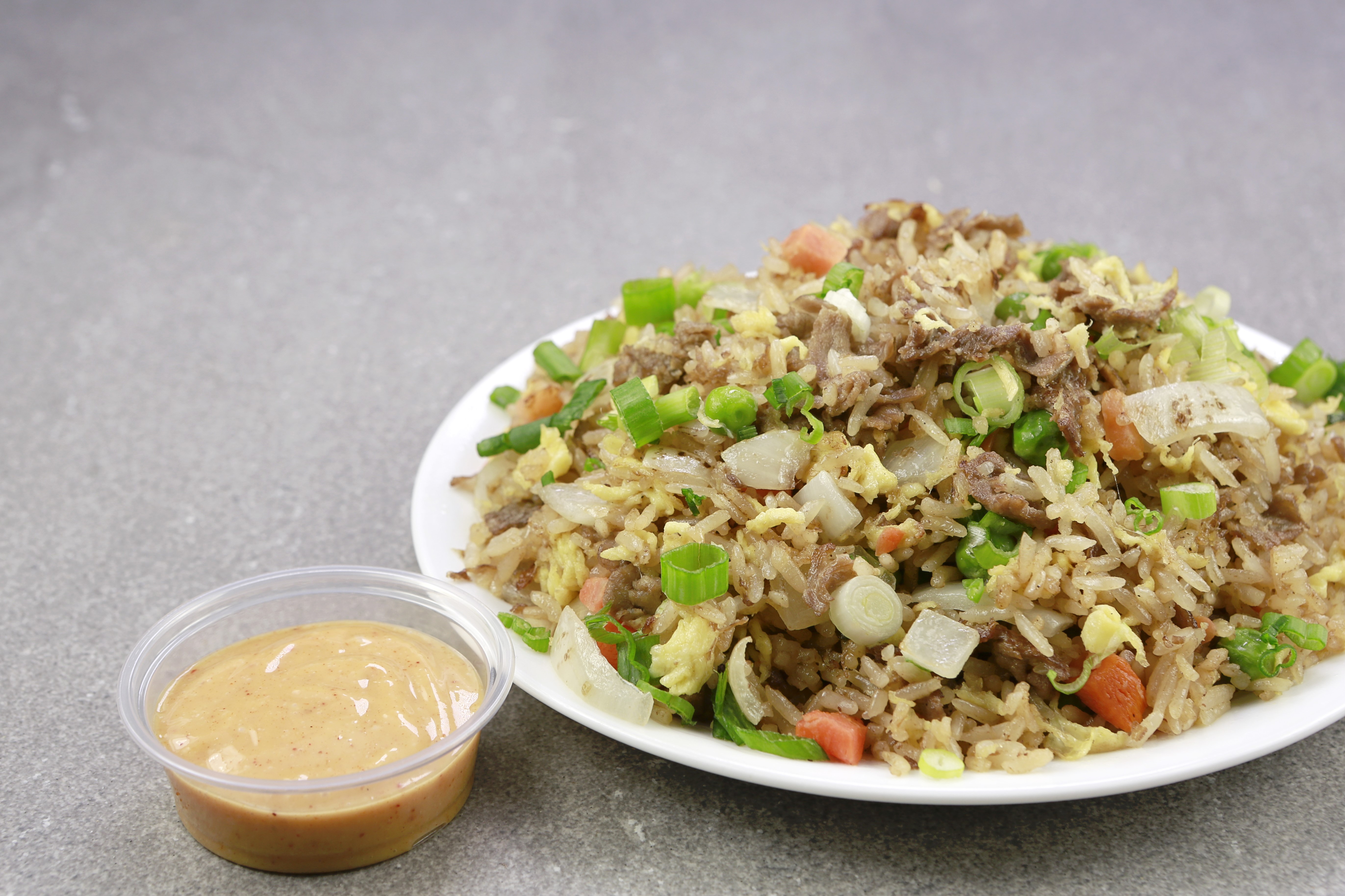 Order Beef Fried Rice food online from I Love Wings store, Norcross on bringmethat.com