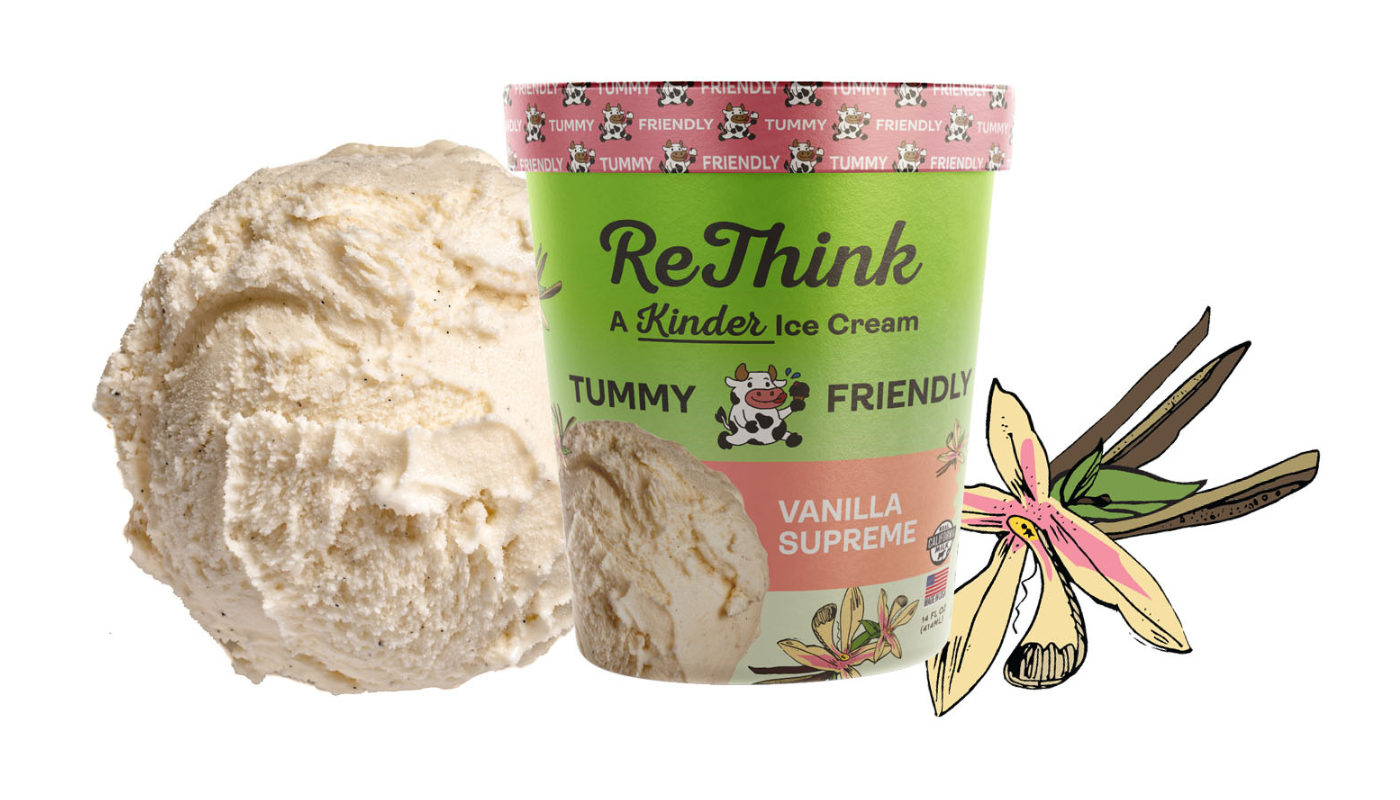 Order ReThink Ice Cream-Vanilla Supreme food online from Afters Ice Cream store, Lawndale on bringmethat.com