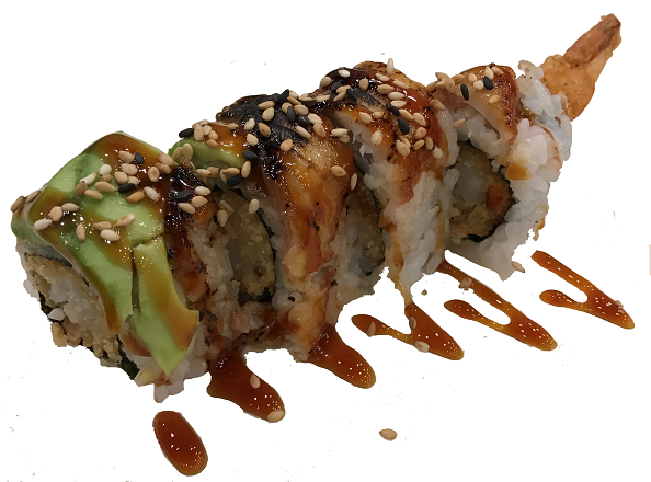 Order Dragon Roll food online from Oishii Sushi store, Springfield on bringmethat.com