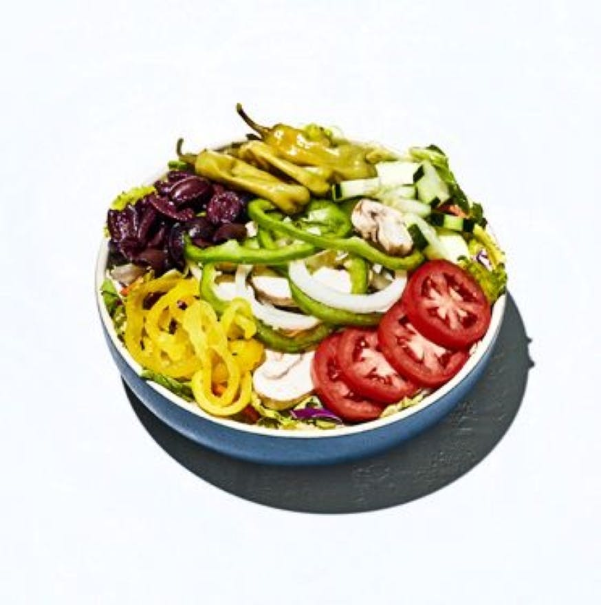 Order Vegan Greek Salad - Lil food online from Mellow Mushroom Pizza Bakers store, Denver on bringmethat.com
