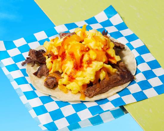 Order Carne Asada Breakfast Taco food online from Daydream Breakfast Burritos store, Arcadia on bringmethat.com