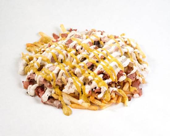 Order PASTRAMI FRIES food online from Funky Fries & Burgers store, El Cajon on bringmethat.com