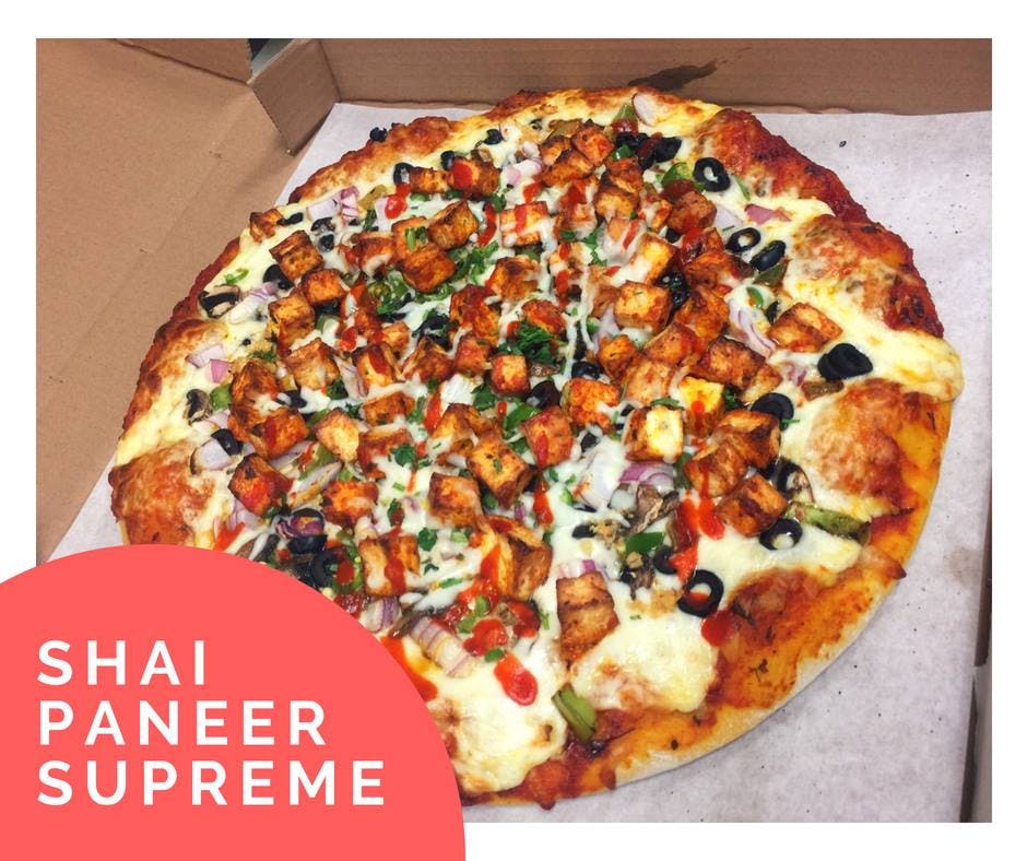 Order Shahi Paneer Pizza - Small food online from Five Rivers Indian Cuisine & Pizza store, Livingston on bringmethat.com