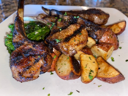 Order Creole Lamb Chops APP food online from The Barrel Room store, San Diego on bringmethat.com
